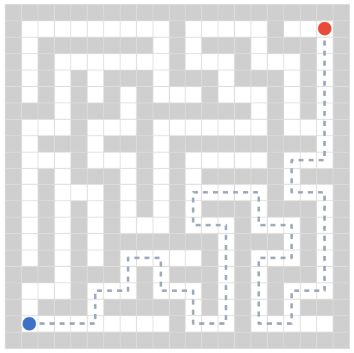 10×10 maze